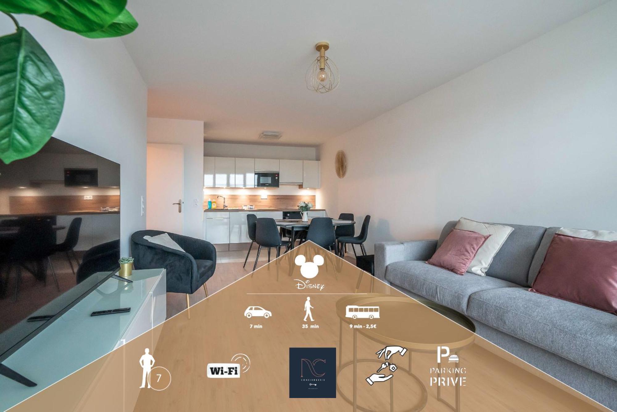 *Disneyland-Paris* 7Pers, Wifi, Netflix, Parking Serris Zewnętrze zdjęcie